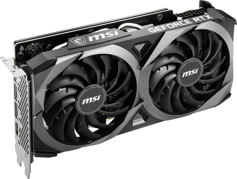 MSI Gaming GeForce RTX 3060 Ti LHR 8GB GDRR6X, Boost Clock: 1695 MHz, 256-Bit, HDMI/DP, Nvlink, Torx Fan 3, Ampere Architecture OC Graphics Card (RTX 3060 TI Ventus 2X 8GD6X OC)