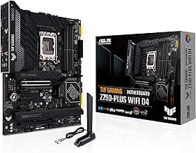 ASUS TUF Gaming Z790-Plus WiFi D4 LGA 1700(Intel 14th,12th&13th Gen) ATX Gaming Motherboard(PCIe 5.0, DDR4,4xM.2 Slots,16+1 DrMOS, WiFi 6,2.5Gb LAN, Front USB 3.2 Gen 2 Type-C, Thunderbolt 4/USB4)