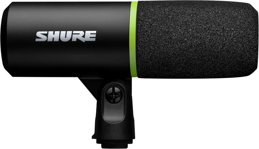 Shure MV6 Gaming Microphone, Dynamic USB PC Mic for Video Games & Streaming - Desktop Stand, Background Noise Cancellation, Tap-to-Mute & 3.5mm Output for Real-Time Headphone Monitoring