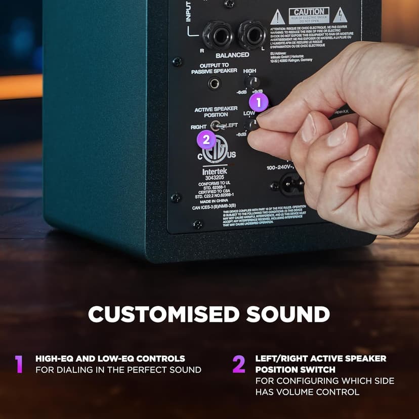 M-Audio BX3 3.5" Studio Monitors, HD PC Speakers for Recording and Multimedia with Music Production Software, 120W, Pair, Black