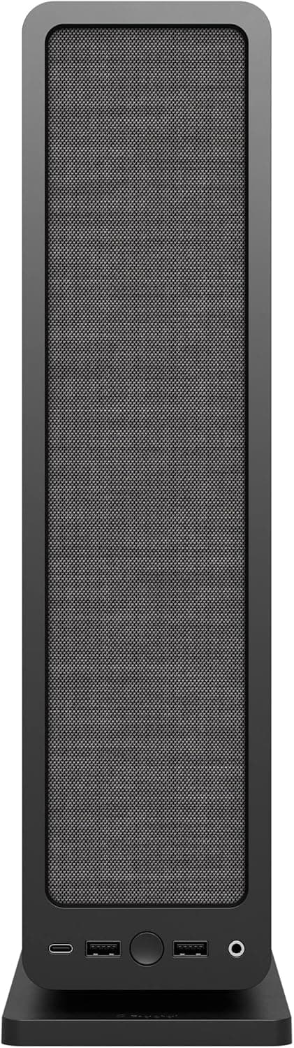 Fractal Design Ridge Black - PCIe 4.0 Riser Card Included - 2X 140mm PWM Aspect Fans Included - Type C USB - m-ITX PC Gaming Case
