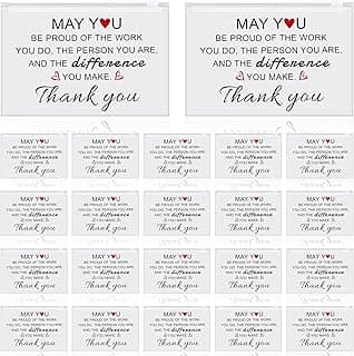 Sunnyray 60 Pcs Housekeeping Week Gifts Bulk 2025 Appreciation Gift Makeup Cosmetic Bag Bulk Thanks for Women Nurse Teacher Social Worker(Be Proud of the Work You Do)