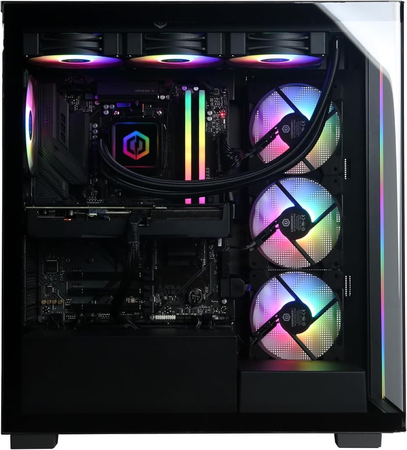CyberPowerPC Gamer Supreme Gaming PC, AMD Ryzen 9 9900X 4.4GHz, GeForce RTX 5060 Ti 16GB, 32GB DDR5, 2TB PCIe 4.0 SSD, WiFi Ready & Windows 11 Home (SLCAI24000A)