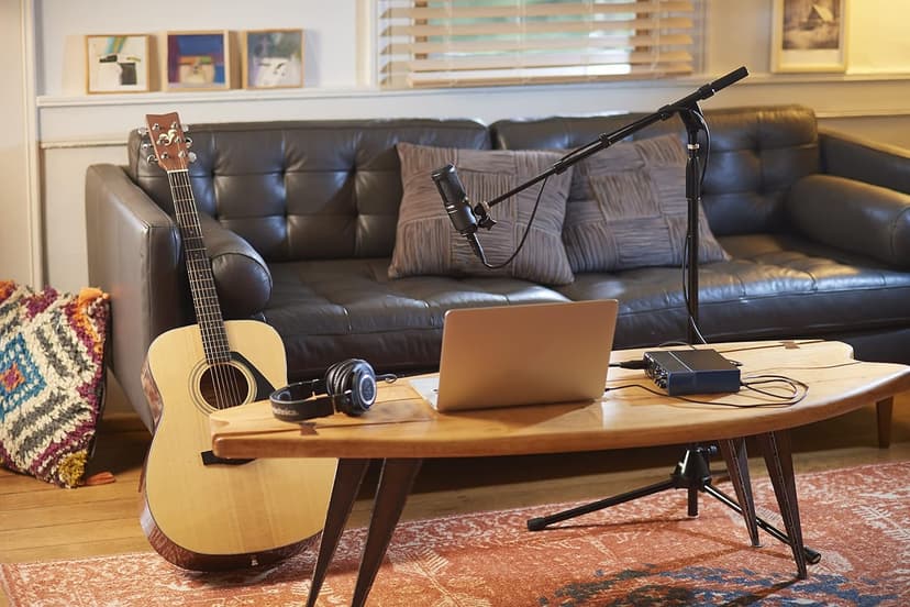 Audio-Technica AT2020 Cardioid Condenser Studio XLR Microphone, Ideal for Project/Home Studio Applications
