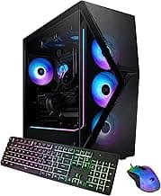 iBUYPOWER Slate MESH Gaming PC Desktop Computer (AMD Ryzen 7 9700X CPU, AMD Radeon RX 7800XT 16GB GPU, 32GB DDR5 Non-RGB 5200MHz RAM (16x2), 1TB NVMe SSD, WiFi Ready, Windows 11 Home) - SMA7R78XT02