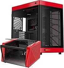 GAMDIAS RGB Tempered Glass Gaming Computer PC Case, 2-Way Standing w/Vertical & Horizontal Orientaton & One-Touch Open, Support up to 420mm AIO, Huge Cable Management & Excellent Airflow NESO P1 BR