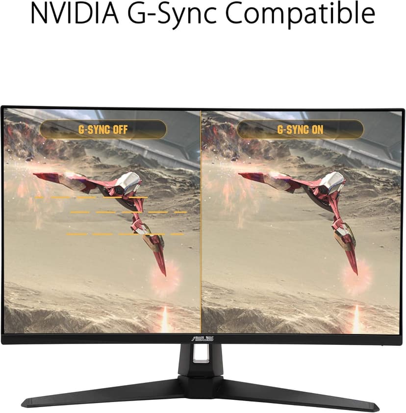 ASUS TUF Gaming 27" 2K HDR Monitor (VG27AQ1A) - QHD (2560 x 1440), IPS, 170Hz (Supports 144Hz), 1ms, Extreme Low Motion Blur, Speaker, G-SYNC Compatible, VESA Mountable, DisplayPort, HDMI,BLACK