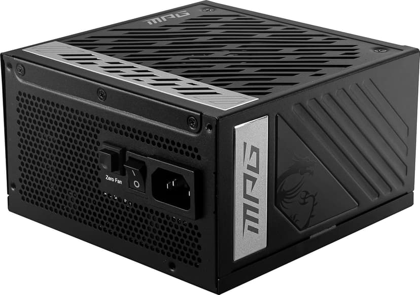 MSI MPG A1000G Gaming Power Supply - 80 Plus Gold Certified 1000W - 0% RPM Mode - Fully Modular - 100% Japanese 105°C Capacitors - Compact Size - ATX PSU