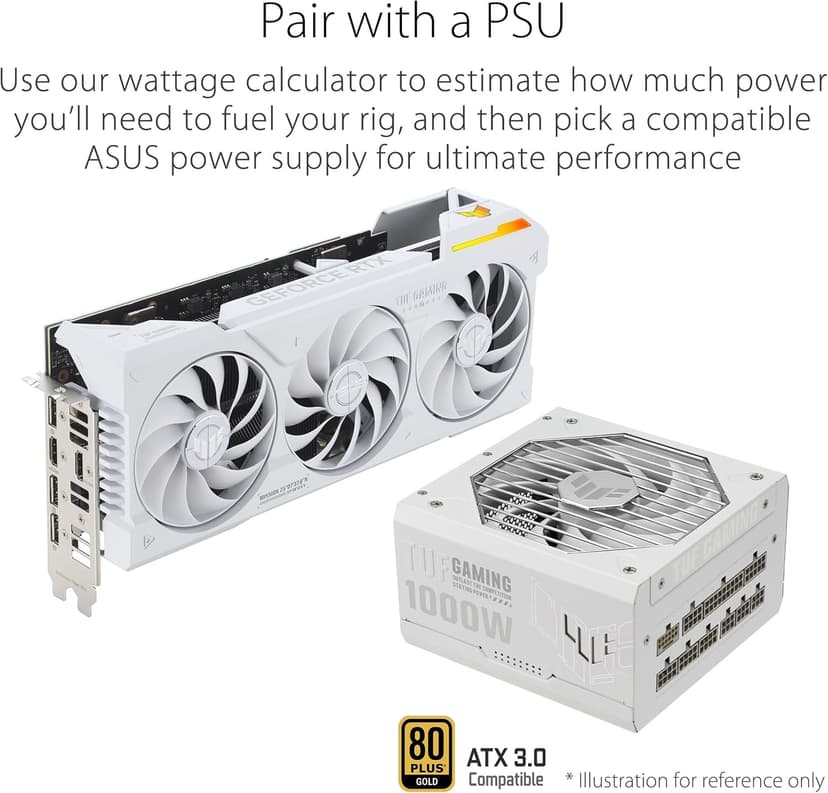 ASUS TUF Gaming GeForce RTX™ 4070 Ti Super BTF White OC Edition Gaming Graphics Card (PCIe 4.0, 16GB GDDR6X, Exclusive to BTF ATX Motherboards