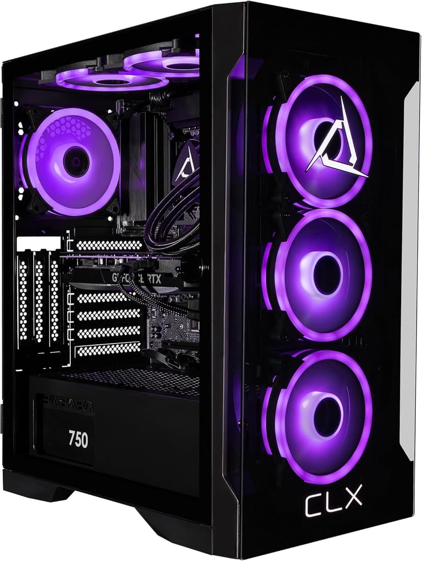 CLX Gaming PC - Intel Core i9 14900KF 3.2GHz, GeForce RTX 4070 Super, 1TB NVMe M.2 SSD, 4TB HDD, 32GB DDR5 RGB Memory, 360mm AIO, WiFi, Windows 11 Home, Black