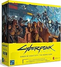 CMON Cyberpunk 2077: Gangs of Night City Board Game - Conquer Night City in This Immersive Sci-Fi Strategy Game! Adventure Game, Ages 14+, 1-4 Players, 90-120 Min Playtime, Made