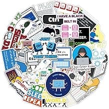 50Pcs Programmer Stickers Funny Programming Coding Vinyl Decals for Laptop Water Bottles Journals Developers IT Students Tech Lovers Computer Desks and Software Engineers