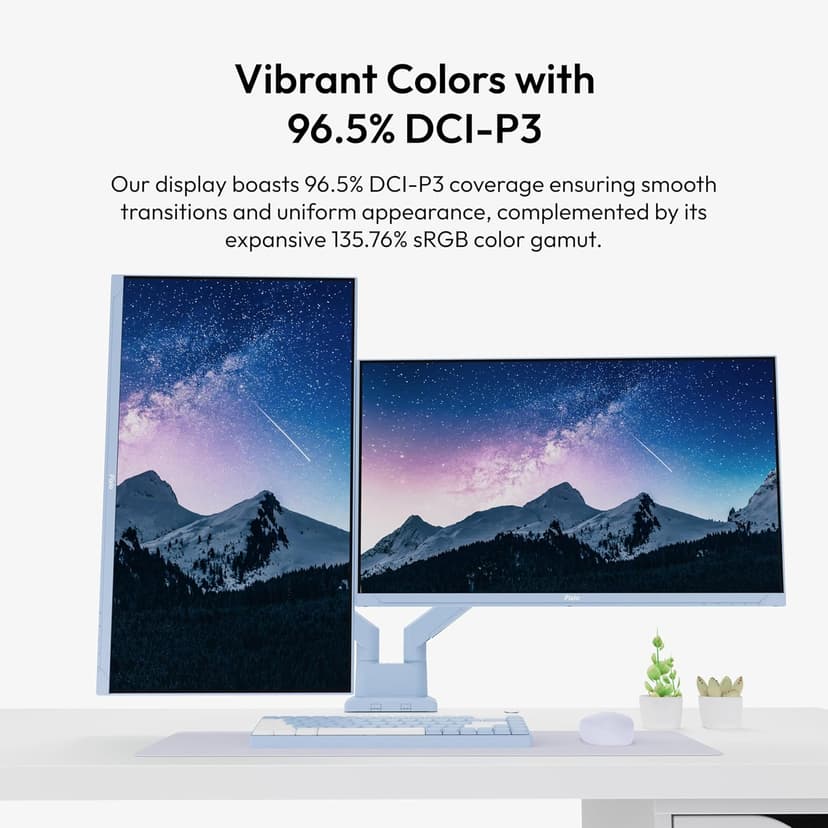 Pixio PX278 Wave Blue 27 inch 180Hz Refresh Rate FHD 1440p Resolution Fast IPS Panel 1ms GTG Response Time Blue Gaming Monitor with FreeSync