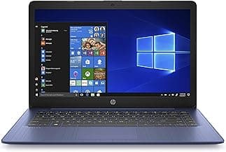 HP Stream 14-inch Laptop, Intel Celeron N4000, 4 GB RAM, 64 GB eMMC, Windows 10 Home in S Mode With Office 365 Personal For 1 Year (14-cb185nr, Royal Blue)