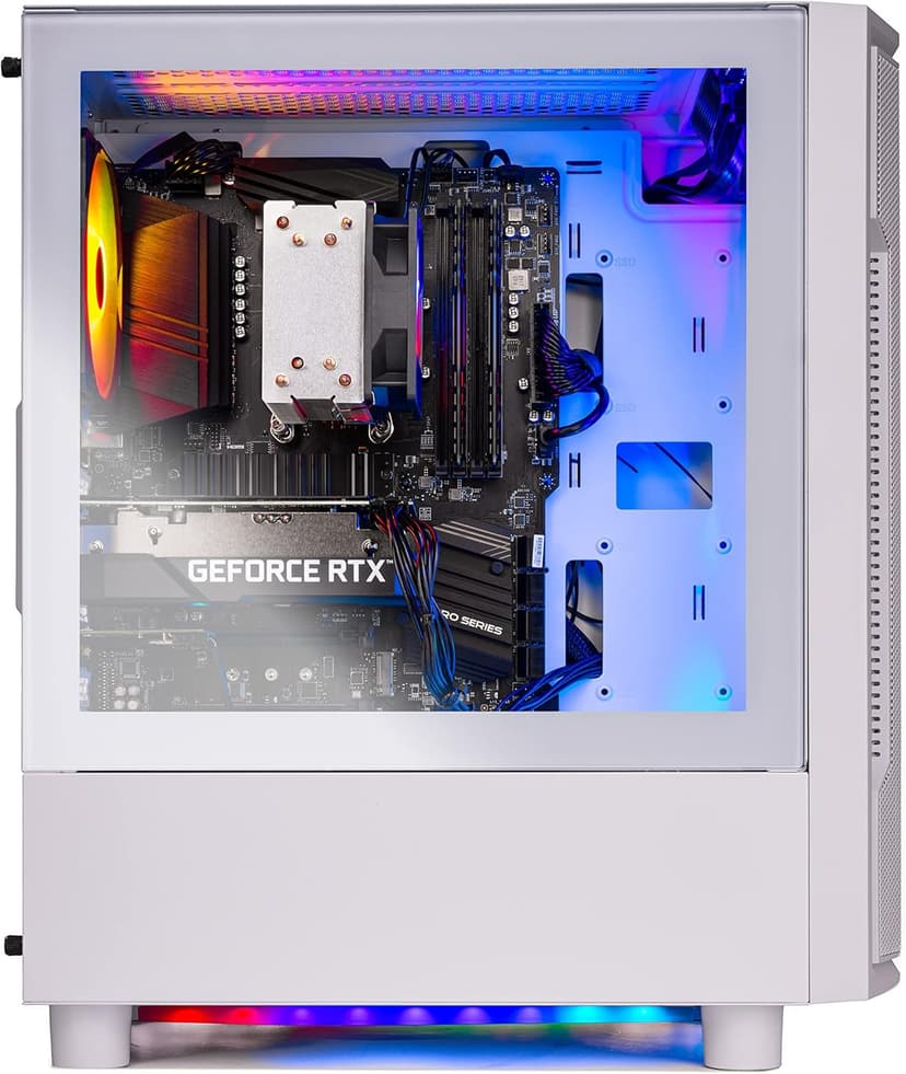 Skytech Archangel Gaming PC Desktop, Intel i5 13400F 2.5 GHz (4.6GHz Turbo Boost), NVIDIA RTX 4060 8GB GDDR6, 2TB SSD, 32GB DDR5 RAM 5200 RGB, 650W Gold PSU, Wi-Fi, Win 11 Home