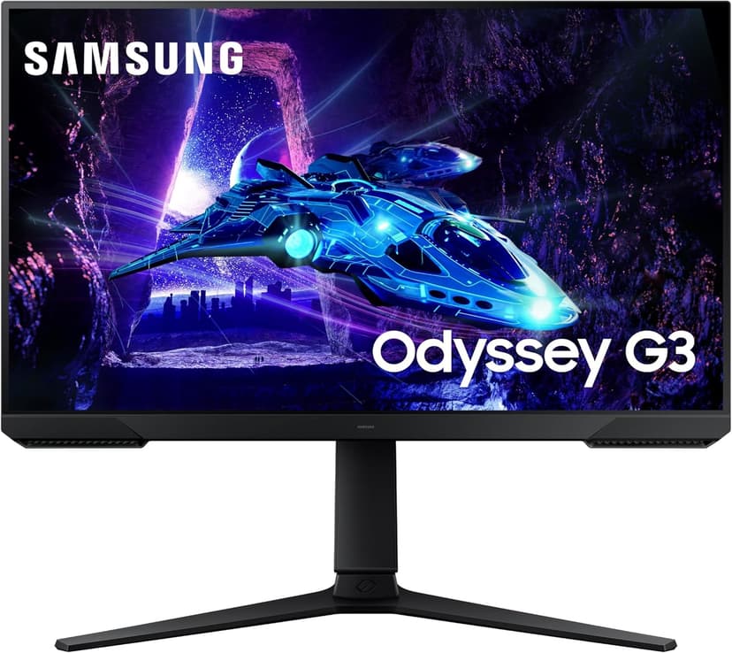 Samsung 32-Inch Odyssey G3 (G30D) Series FHD Gaming Monitor, 1ms, 180Hz, AMD FreeSync, Adjustable Stand, Black Equalizer, Virtual Aim Point, Eye Saver Mode, Flicker-Free, LS32DG302ENXZA