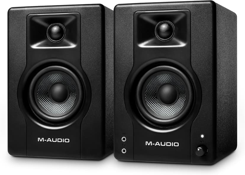 M-Audio BX3 3.5" Studio Monitors, HD PC Speakers for Recording and Multimedia with Music Production Software, 120W, Pair, Black
