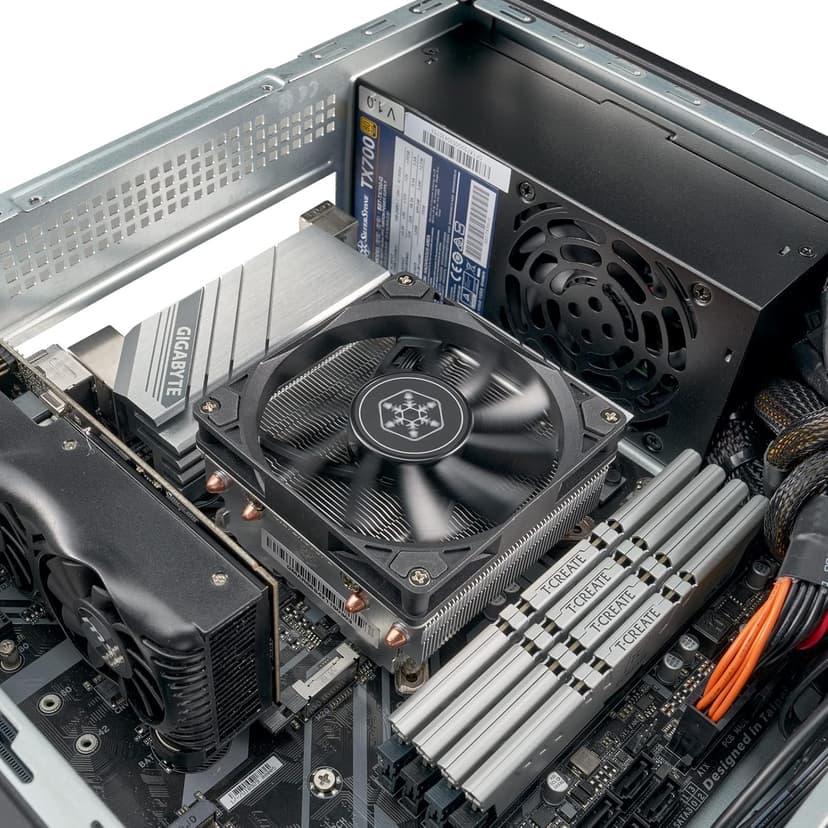 SilverStone Technology Milo 11 Slim & Compact Micro-ATX enclousre for Office or Home Theater, Requires TFX PSU (Sold Separately), SST-ML11B