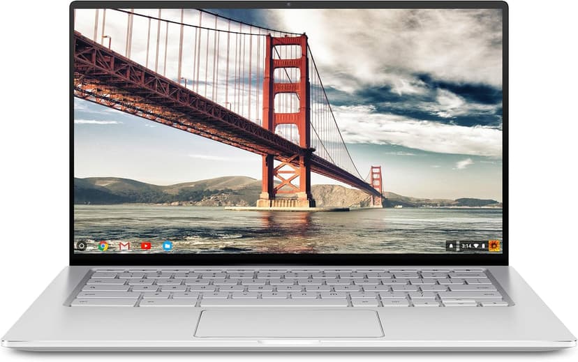 ASUS Chromebook Flip C434 2-In-1 Laptop, 14" Full HD Touchscreen 4-Way NanoEdge, Intel Core M3-8100Y Processor, 4GB RAM, 64GB eMMC Storage, All-Metal Body, Backlit KB, Chrome OS- C434TA-DSM4T, Silver