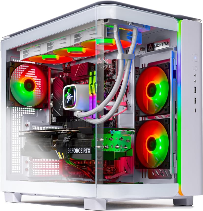 Skytech King 95 Gaming PC Desktop, Ryzen 7 9800X3D 4.7 GHz (5.2 GHz Turbo Boost), NVIDIA RTX 5070 Ti 16GB GDDR7, 1TB Gen4 SSD, 32GB DDR5 RAM 5600 RGB, 850W Gold PSU, 360mm ARGB AIO, Wi-Fi, Win 11