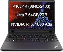 Lenovo ThinkPad P16v Gen 2 Mobile Workstation Laptop (16" 4K 100%DCI-P3, NVIDIA RTX 1000 Ada 6GB, Intel Ultra 7 155H, 64GB DDR5 RAM, 2TB SSD) 800 nits, 2 x Thunderbolt 4, 5MP IR Webcam, Win 11 Pro