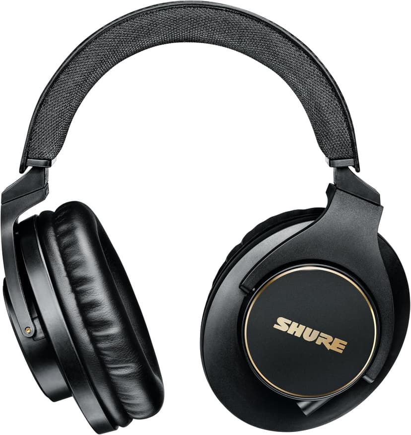 Shure SRH840A Over-Ear Wired Headphones for Critical Listening & Monitoring, Professional Headset, Tailored Frequency Response, Superior Detailed Sound, Adjustable & Collapsible Design - 2022 Version