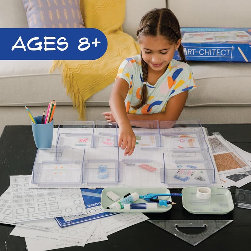 MindWare Art-chitect Home Model Building for Kids – 3D Architectural Design Kit for Kids Ages 8 and Up – Learn The Basics of Architecture As You Design Start to Finish