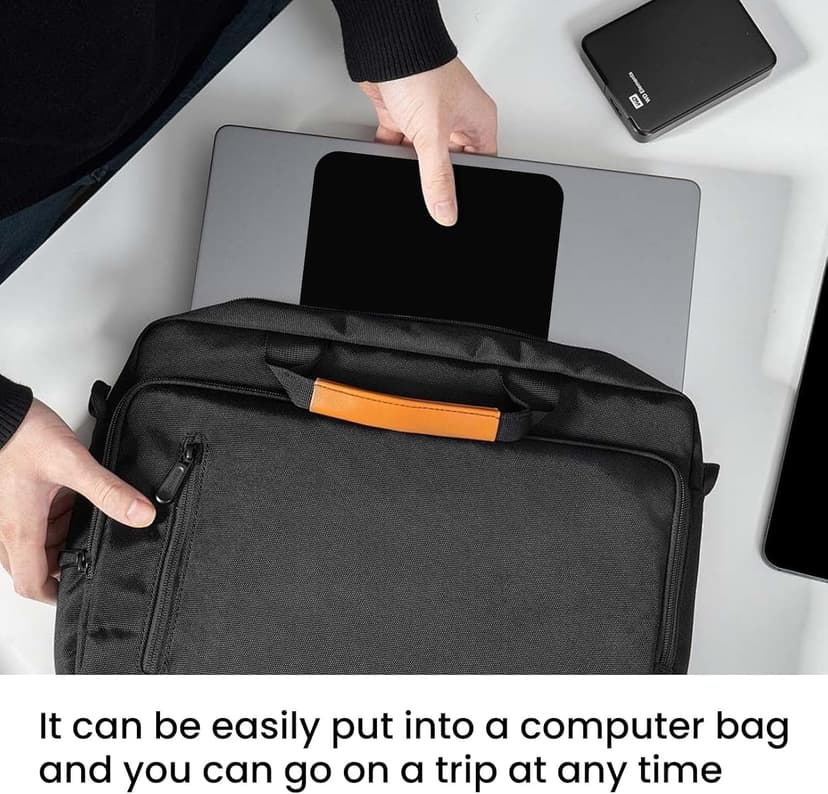 Small Mouse Pad 6 x 8 Inch, Horizontal and Vertical Flexible use. Great for Traveling, Wireless laptops, Keyboard Trays, Offices, etc. (Black)