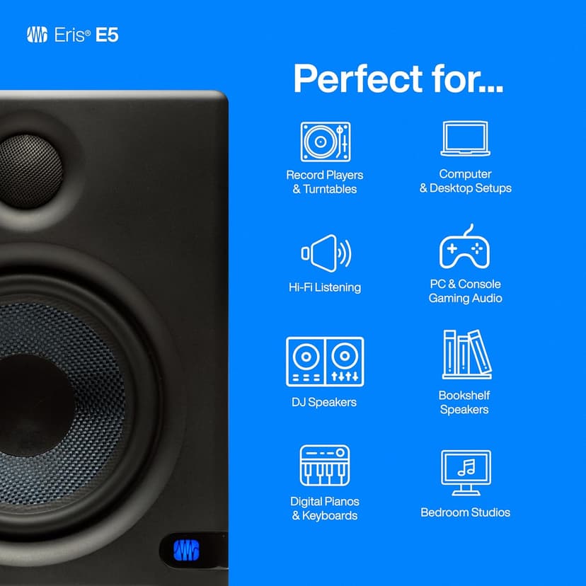 PreSonus Eris E5 2-Way 5.25" Near Field Studio Monitor