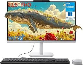 Lenovo 24 23.8" FHD All-in-One Desktop Computer for Home Office, Intel 4-Core Processor (Beat i3-1110G4), 32GB DDR4 RAM, 1TB PCIe SSD, WiFi 6, Bluetooth, Business AIO, Windows 11 Pro, Vent-Hear