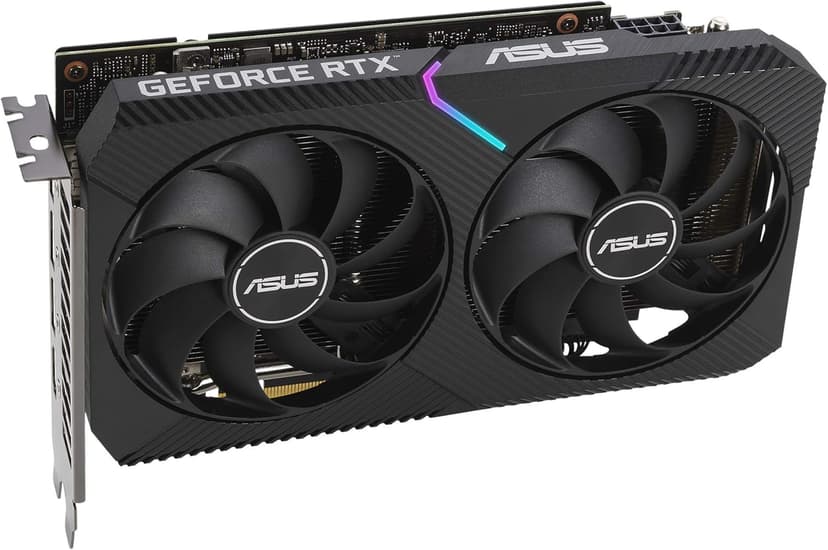 ASUS Dual NVIDIA GeForce RTX 3060 V2 12GB GDDR6 Gaming Graphics Card (PCIe 4.0, 12GB GDDR6 Memory, HDMI 2.1, DisplayPort 1.4a, 2-Slot Design, Axial-tech Fan Design, 0dB Technology)