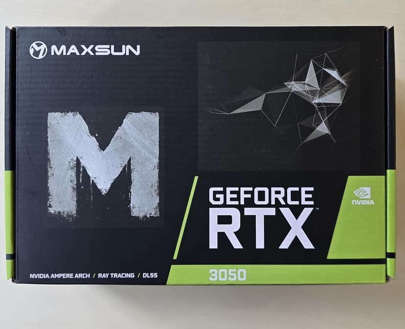 maxsun GeForce RTX 3050 6GB Graphics Cards GDDR6 Video Graphics Card GPU for Gaming PC Mini Small Form Factor SSF Slim Low Profile Design PCI Express 4.0, HDMI 2.1, DisplayPort 1.4a