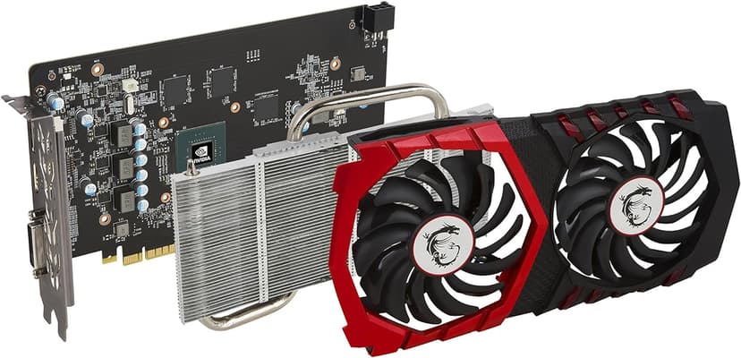 MSI Computer Video Graphic Cards GeForce GTX 1050 TI GAMING X 4G, 4GB