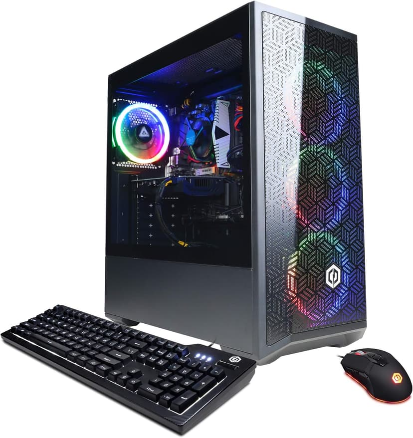 CyberpowerPC Gamer Xtreme VR Gaming PC, Intel Core i5-11400F 2.6GHz, 8GB DDR4, GeForce RTX 2060 6GB, 500GB NVMe SSD, WiFi Ready & Win 11 Home (GXiVR8060A11)