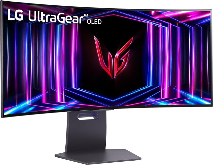 LG 34GS95QE 34-inch Ultragear OLED Curved Gaming Monitor WQHD 1440p 800R 240Hz 0.03ms AMD FreeSync Premium Pro NVIDIA G-Sync HDMI 2.1 DisplayPort Tilt/Height/Swivel Stand Black