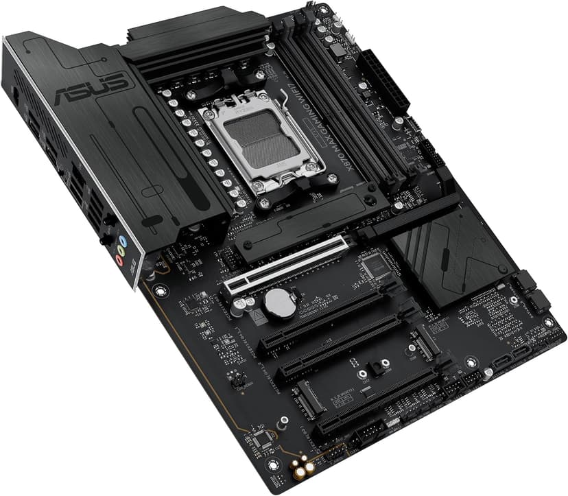 ASUS X870 MAX Gaming WIFI7 AMD AM5 ATX Motherboard, 12+2+1 80A DrMOS, DDR5, PCIe 5.0 x16 Q-Release, 3X M.2, Wi-Fi 7 Q-Antenna, 2.5Gb LAN, USB4® Type-C®, USB-C® 20Gbps, BIOS Flashback™, Aura Sync