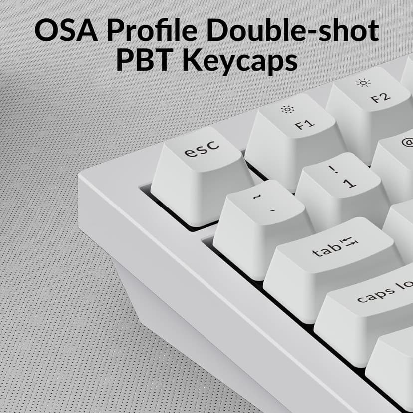 Keychron Q1 RGB Wired Custom Mechanical Keyboard, 75% Layout QMK/VIA Programmable Macro with Hot-swappable Gateron G Pro Brown Switch Double Gasket Compatible with Mac Windows Linux (White) -Version 2