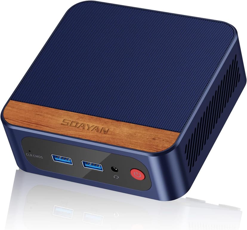 Mini PC, 13th Twin Lake N150 Linux Mini Computers (up to 3.6GHz) 16GB DDR4 512GB SSD Ubuntu Small Desktop Computer 4K Dual Display/WiFi 6/USB3.2/BT5.2/Gigabit Ethernet for Home, Office,Business