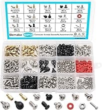 502PCS Computer Screws Assortment Kit, Motherboard Standoffs Screws PC Screws for PC Fan, PC Case, HDD Hard Drive, Laptop, SSD, CD-ROM, Used for DIY Installation & Repair of Computer Parts