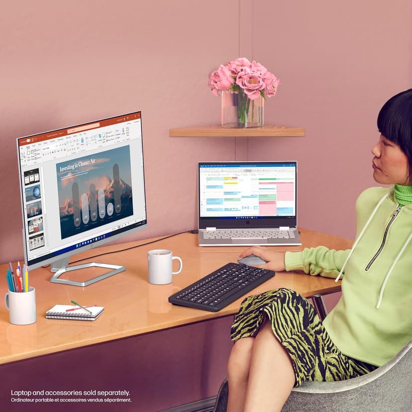 HP Series 5 27 inch FHD Monitor, Full HD Display (1920 x 1080), IPS Panel, 99% sRGB, 1500:1 Contrast Ratio, 300 nits, Eye Ease with Eyesafe Certification, 527sw (2024)