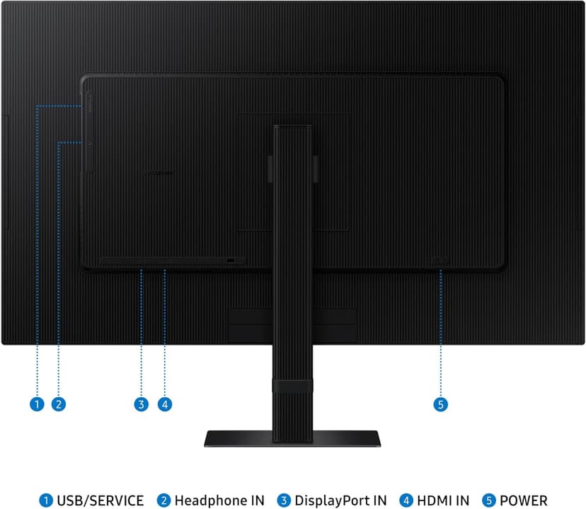 SAMSUNG 27-Inch ViewFinity S7 (S70D) Series 4K UHD High Resolution Monitor with HDR10, Multiple Ports, Easy Setup Stand, Advanced Eye Care, LS27D702EANXGO, 2024