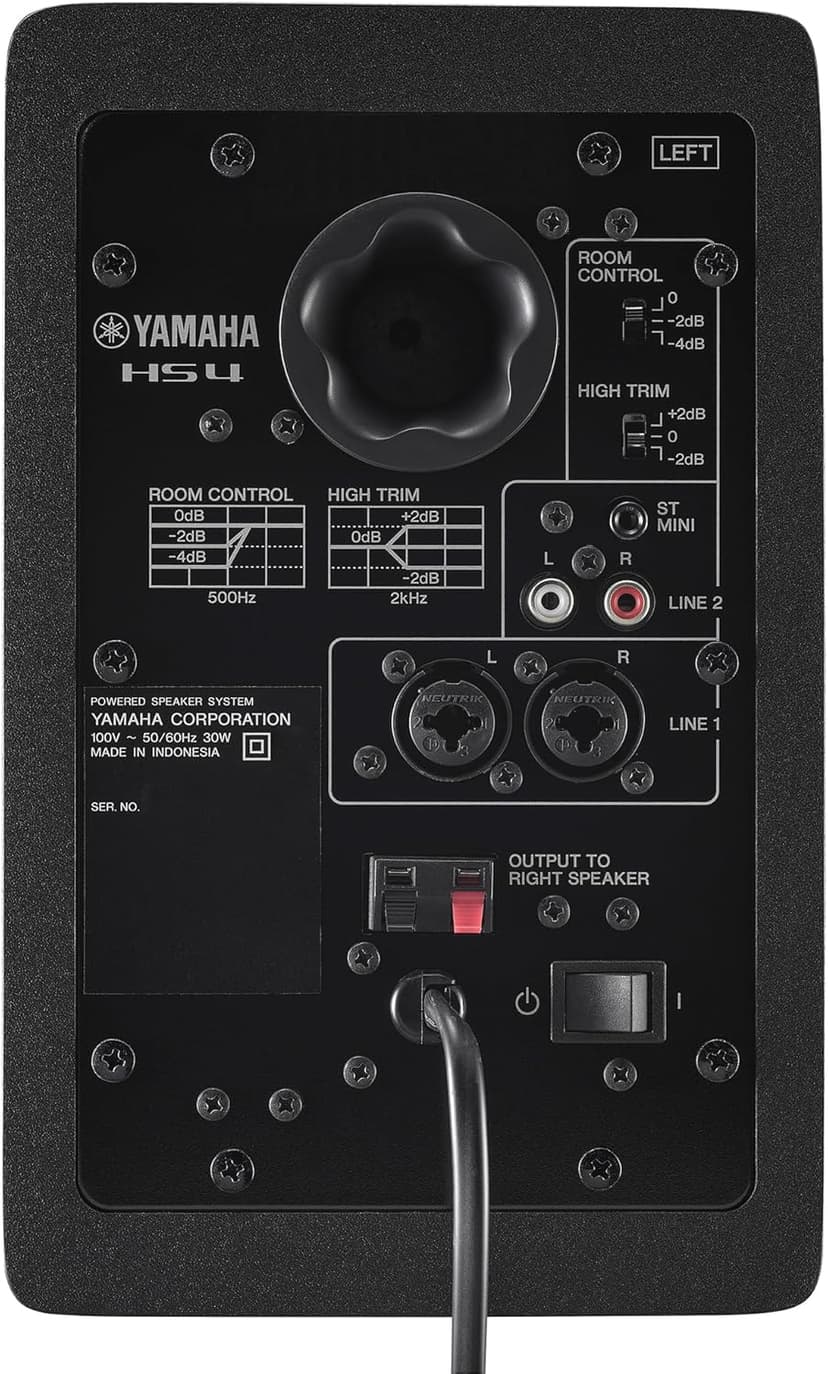 Yamaha HS4 Powered Studio Monitor in Black, Pair (HS4 B)