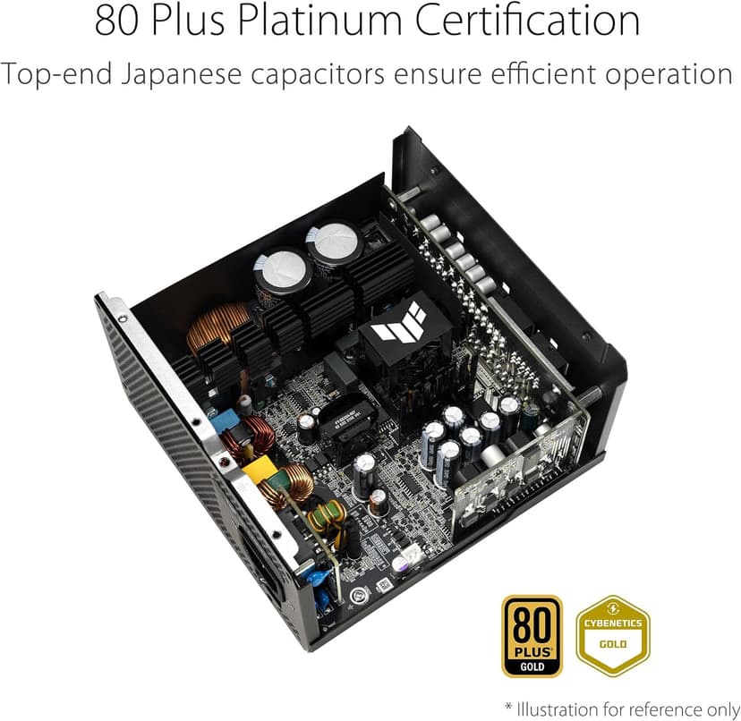ASUS TUF Gaming 1000W Gold (1000 Watt, ATX 3.0 Compatible Fully Modular Power Supply, 80+ Gold Certified, Military-Grade Components, Dual Ball Bearing, Axial-tech Fan, PCB Coating, 10 Year Warranty)