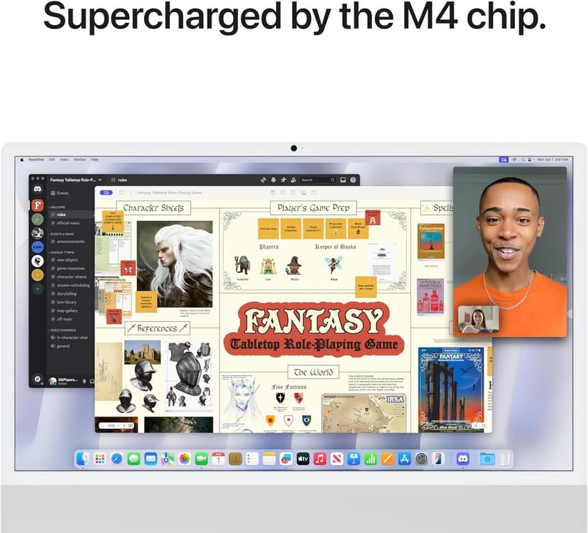 Apple 2024 iMac All-in-One Desktop Computer with M4 chip with 10-core CPU and 10-core GPU: Built for Apple Intelligence, 24-inch Retina Display, 24GB Unified Memory, 512GB SSD Storage; Silver