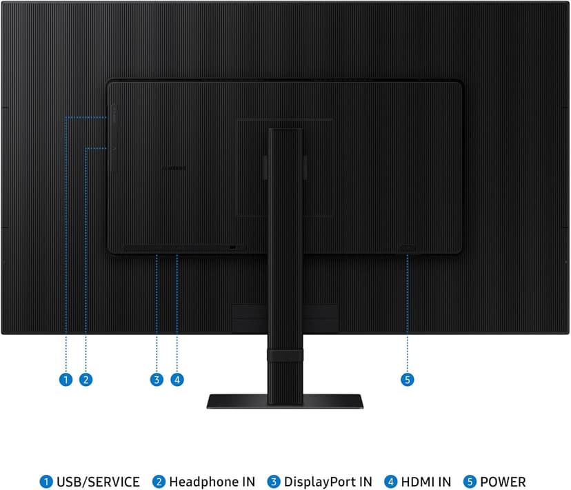 SAMSUNG 32-Inch ViewFinity S7 (S70D) Series 4K UHD High Resolution Monitor with HDR10, Multiple Ports, Easy Setup Stand, Advanced Eye Care, LS32D702EANXGO, 2024