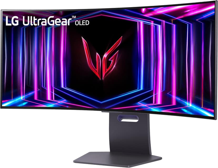 LG 34GS95QE 34-inch Ultragear OLED Curved Gaming Monitor WQHD 1440p 800R 240Hz 0.03ms AMD FreeSync Premium Pro NVIDIA G-Sync HDMI 2.1 DisplayPort Tilt/Height/Swivel Stand Black