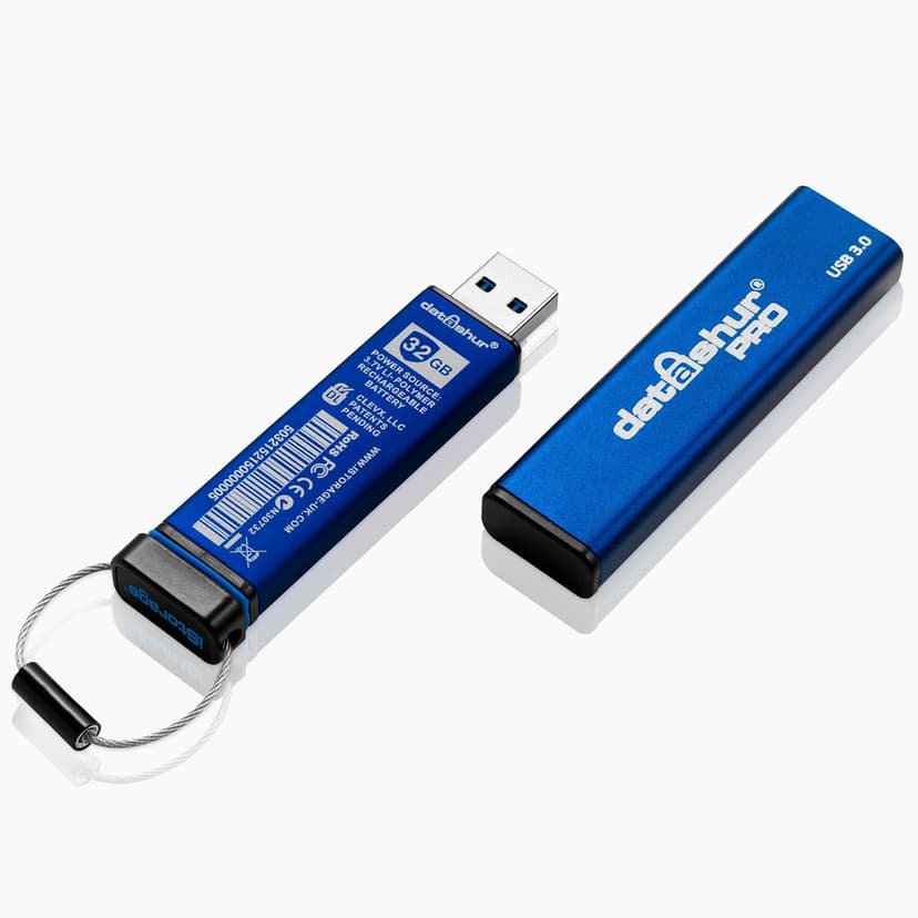 iStorage datAshur PRO 8 GB | Encrypted USB Memory Stick | FIPS 140-2 Level 3 Certified | Password protected | Dust/Water Resistant