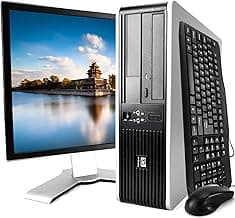 HP Elite 7900 Desktop PC Package, Intel Core 2 Duo Processor, 8GB RAM, 500GB Hard Drive, DVD-RW, Wi-Fi, Windows 10, 19in LCD Monitor (Renewed)