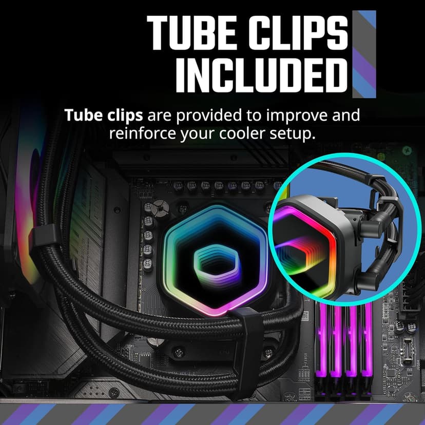 Cooler Master 240 Core II AIO CPU Liquid Cooler, R9|U7|i7,Dual Chamber G9R Pump,Infinity Mirror aRGB, 400mm Tubing,240mm Radiator,120mm PWM Fan,AMD Ryzen AM5|4, Intel LGA 1851|1700 Platform(Pack of 1)