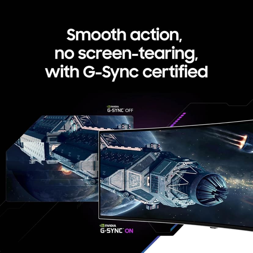 Samsung 49" Odyssey OLED (G93SC) Series Curved Gaming Monitor w QD-OLED, 240Hz, 0.03ms, DQHD, G-Sync Compatible, AMD FreeSync Premium Pro,Height Adjustable Stand,3 Yr Warranty,LS49CG932SNXZA